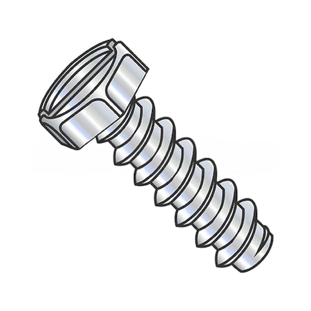 Usa Industrials Self-Drilling Screw, #10-16 x 1/4", Zinc Plated Steel Flange Hex Head Slotted Drive BULK-SCRW-16308